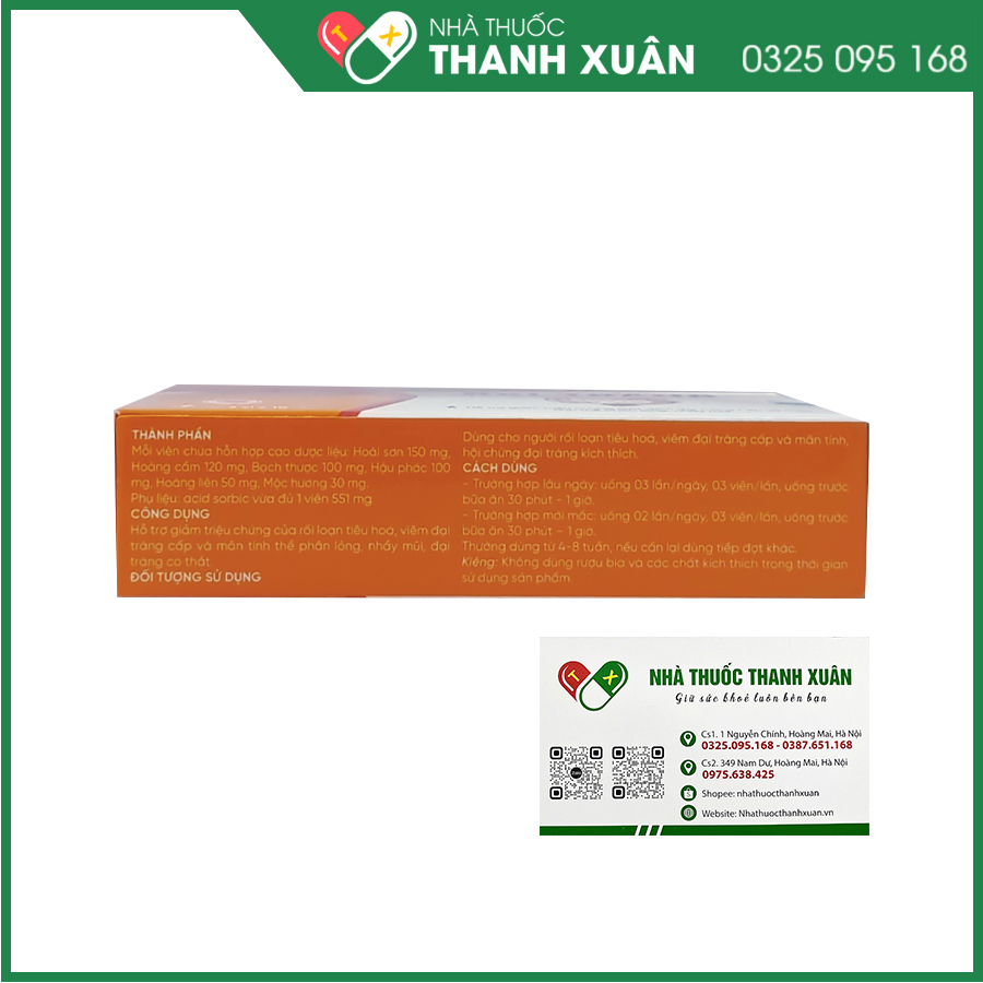 Đại Tràng Bắc Thái viên uống hỗ trợ triệu chứng của rối loạn tiêu hóa, đại tràng co thắt